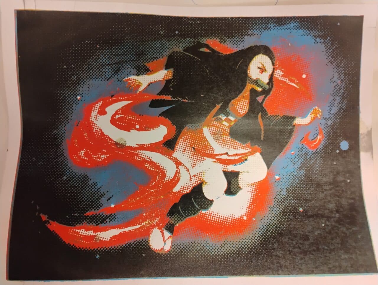 Anime Multicolor Print